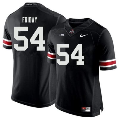 NCAA Ohio State Buckeyes Men's #54 Tyler Friday Black Nike Football College Jersey EZA1545MI